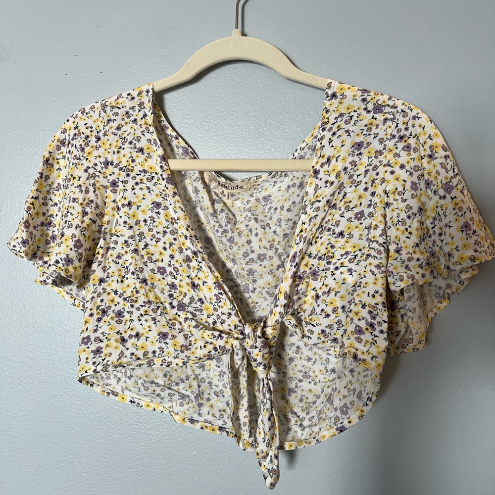 Floral Tie-Top